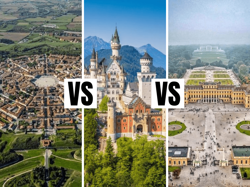 What is the difference between a castle, a palace, a chateau, a fort